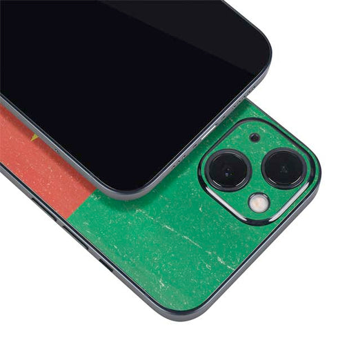 Cameroon Flag Distressed iPhone Skins